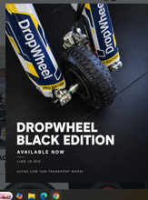 DropWheel 22mm Black Edition Ultra Low Van Transport Small Wheel for E